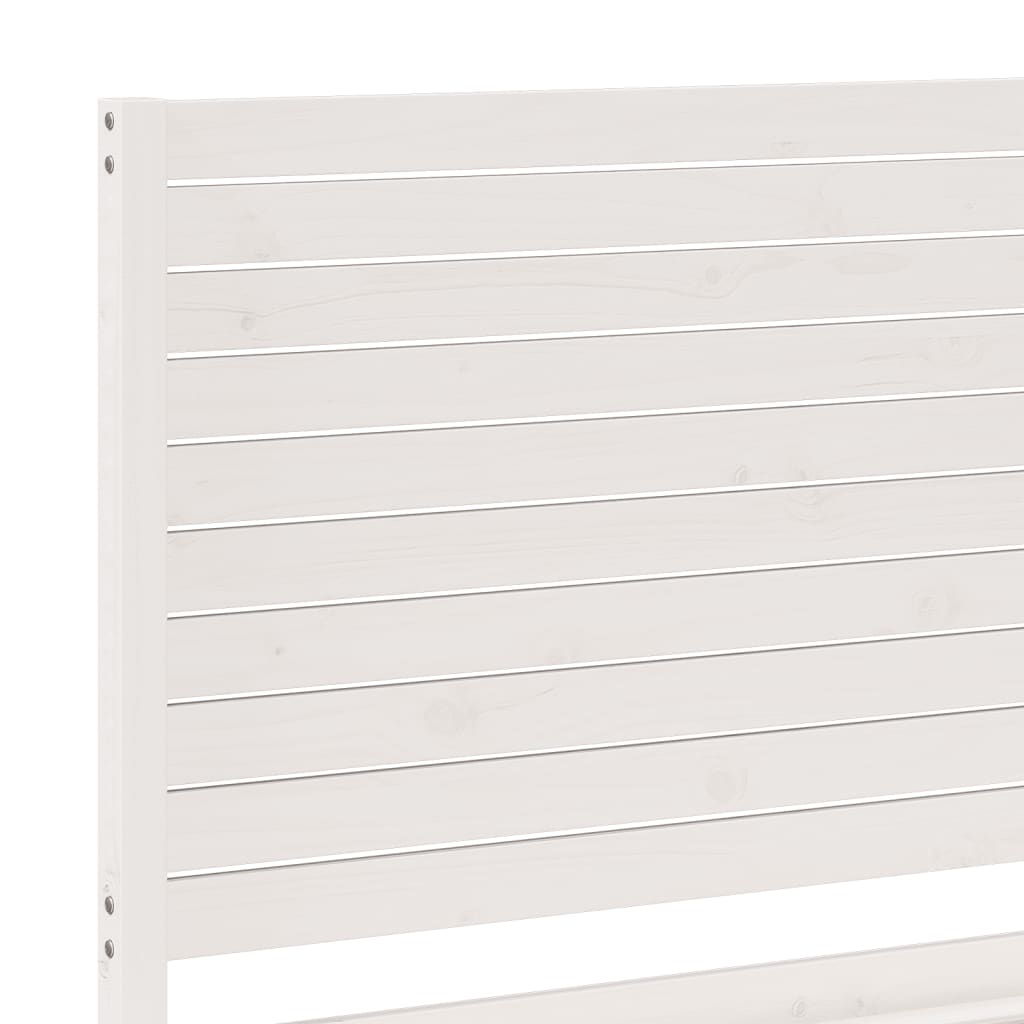 Bedframe extra lang zonder matras massief hout wit 160x210 cm is nu te koop bij PeponiXL, paradijselijk wonen!