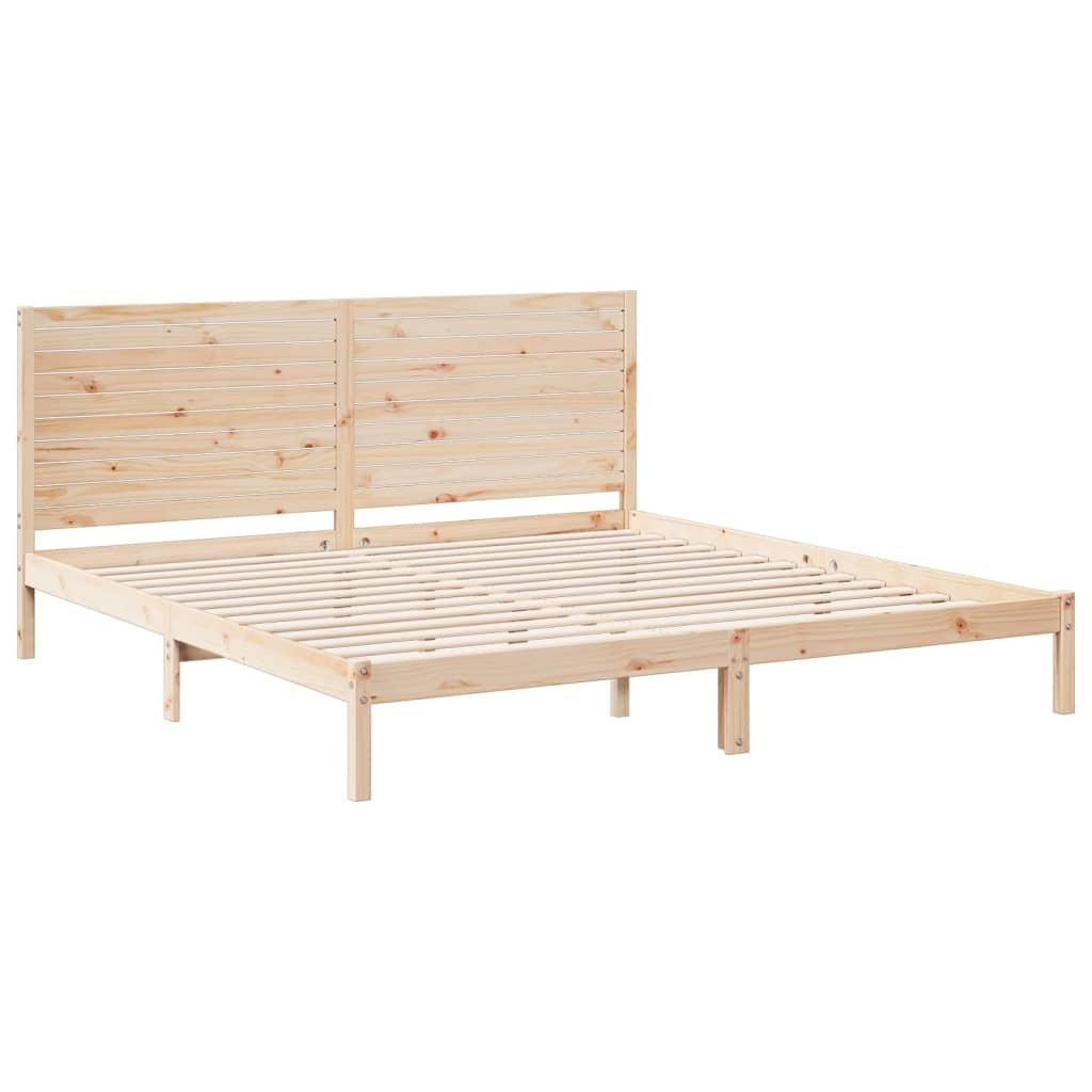 Bedframe extra lang zonder matras massief hout 180x210 cm is nu te koop bij PeponiXL, paradijselijk wonen!