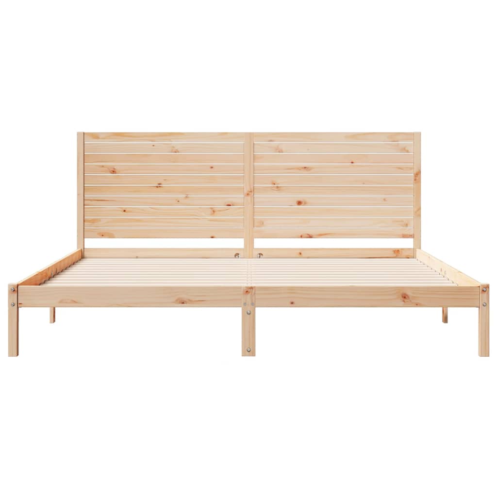 Bedframe extra lang zonder matras massief hout 180x210 cm is nu te koop bij PeponiXL, paradijselijk wonen!