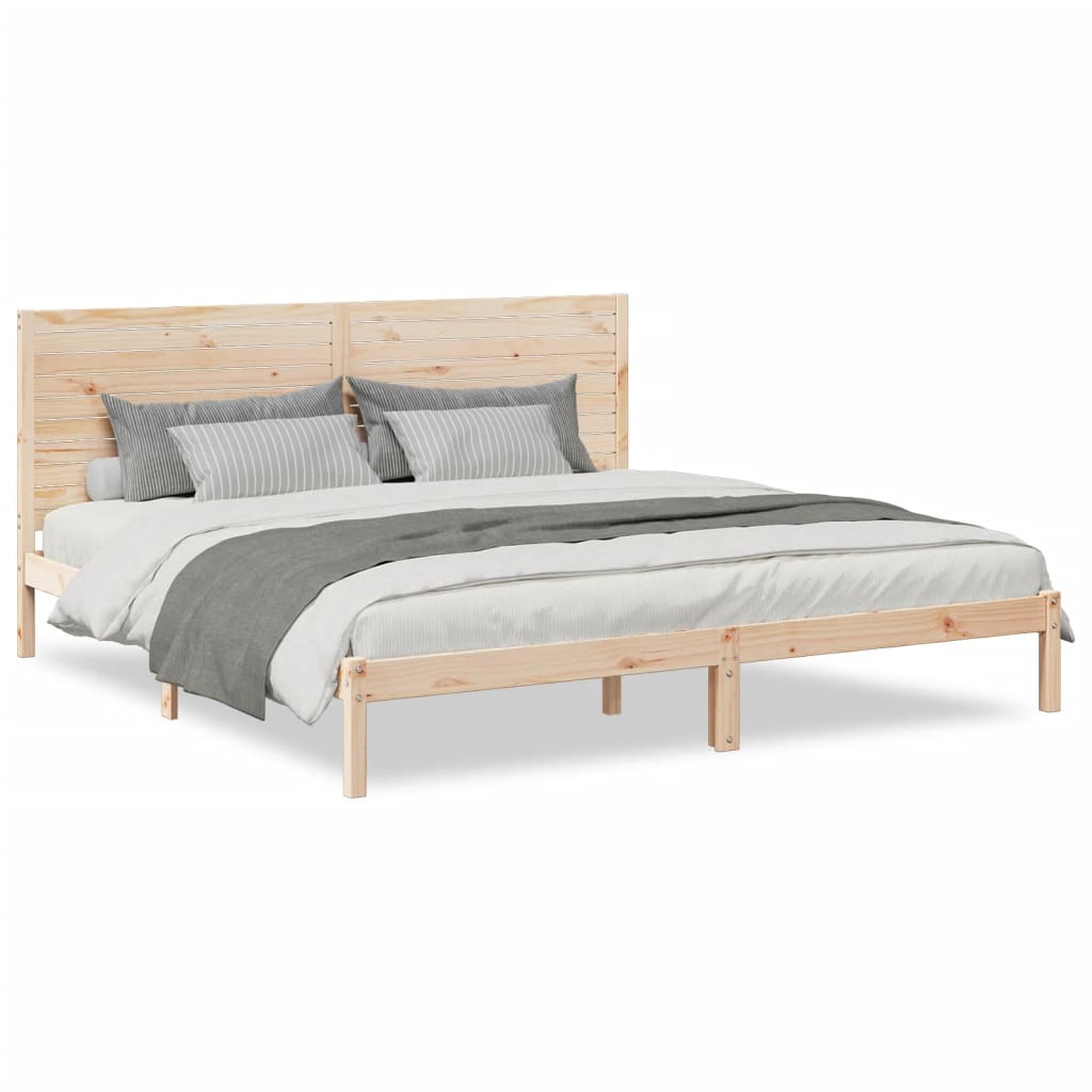 Bedframe extra lang zonder matras massief hout 200x210 cm is nu te koop bij PeponiXL, paradijselijk wonen!
