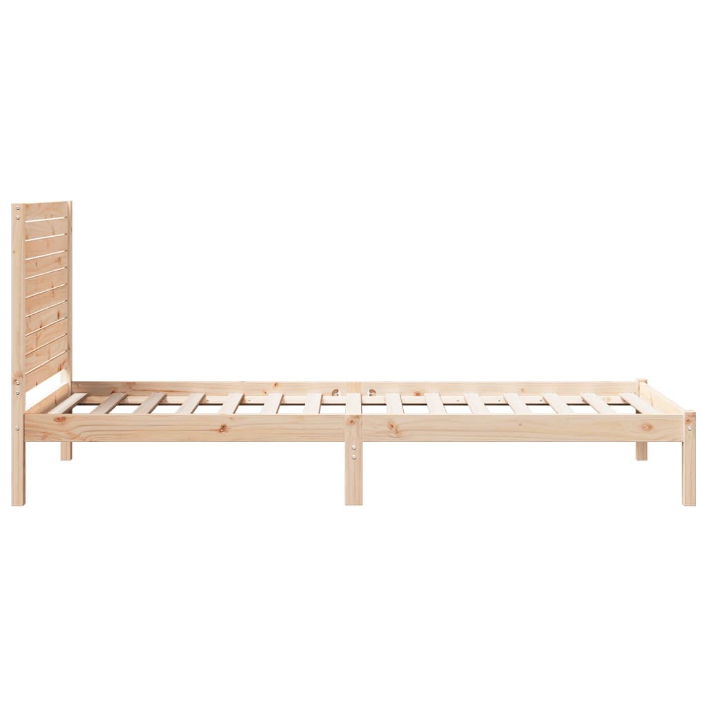 Bedframe extra lang zonder matras massief hout 90x220 cm is nu te koop bij PeponiXL, paradijselijk wonen!