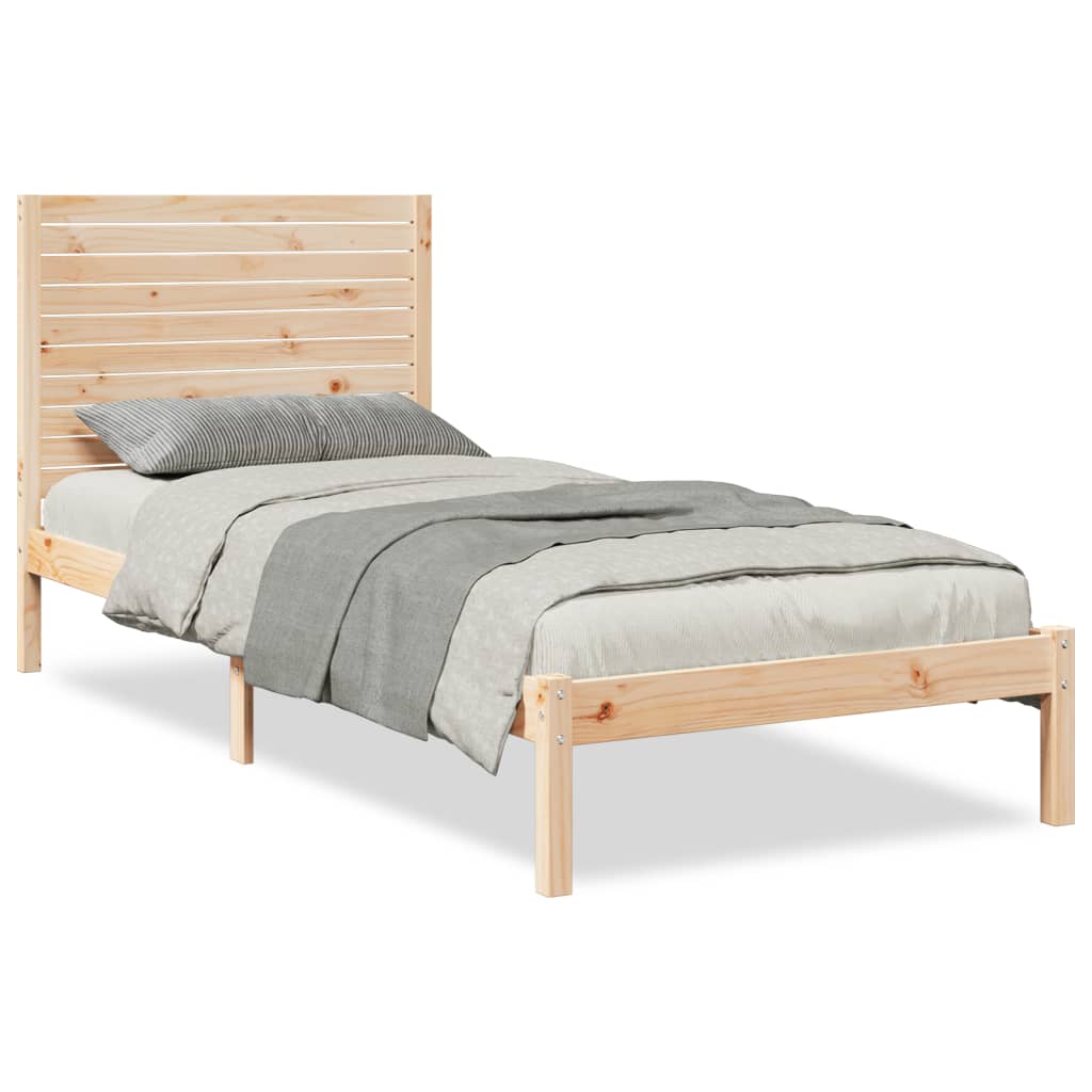Bedframe extra lang zonder matras massief hout 100x220 cm is nu te koop bij PeponiXL, paradijselijk wonen!