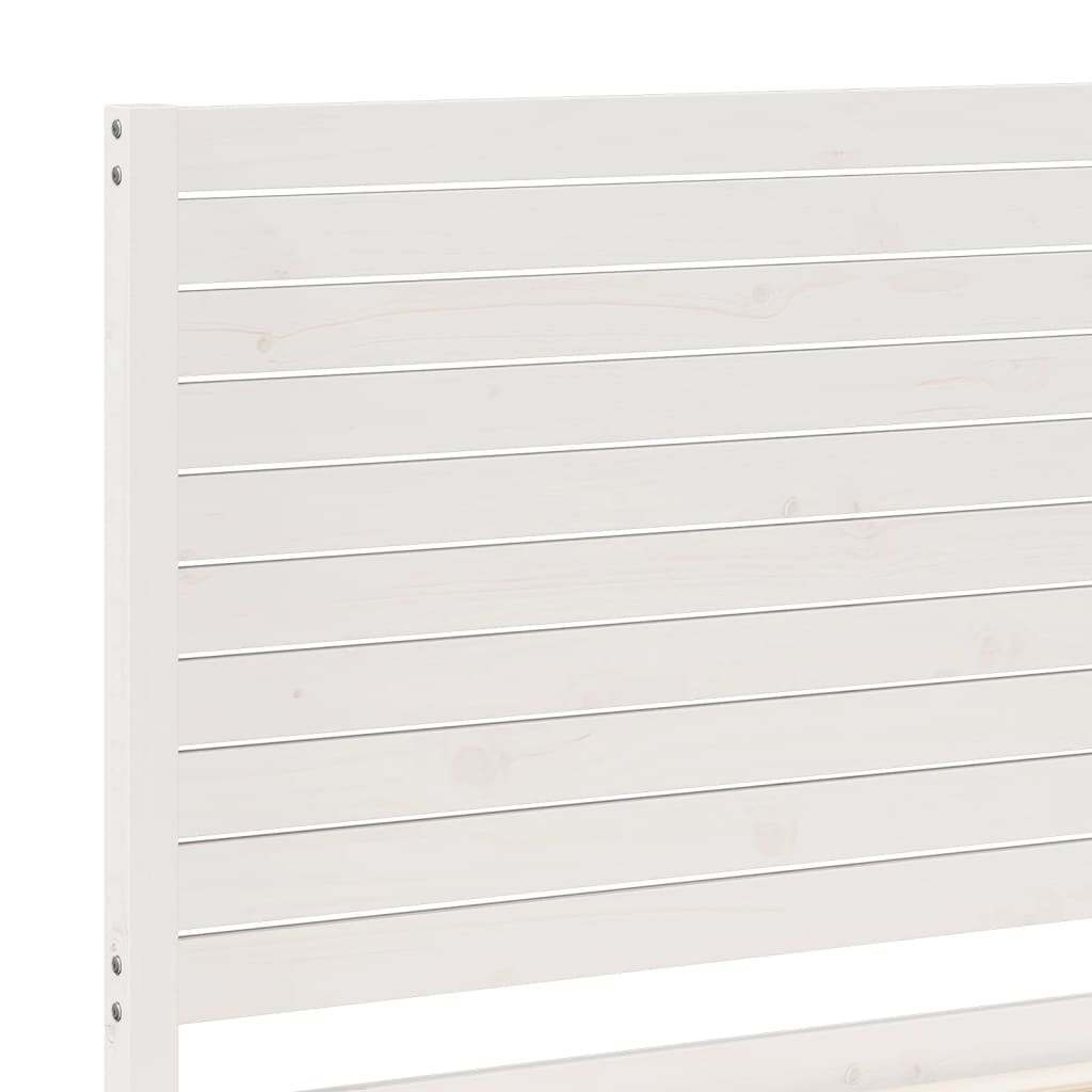 Bedframe extra lang zonder matras massief hout wit 160x220 cm is nu te koop bij PeponiXL, paradijselijk wonen!