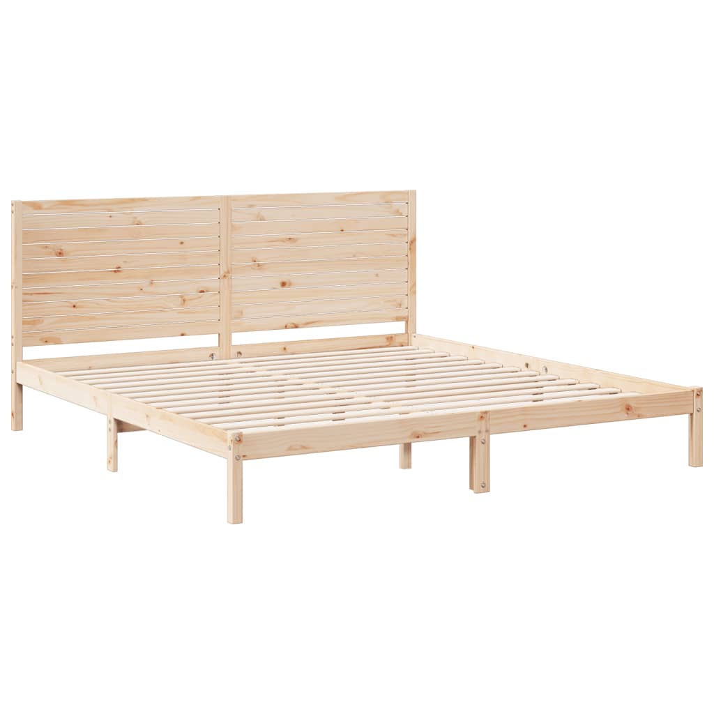 Bedframe extra lang zonder matras massief hout 180x220 cm is nu te koop bij PeponiXL, paradijselijk wonen!