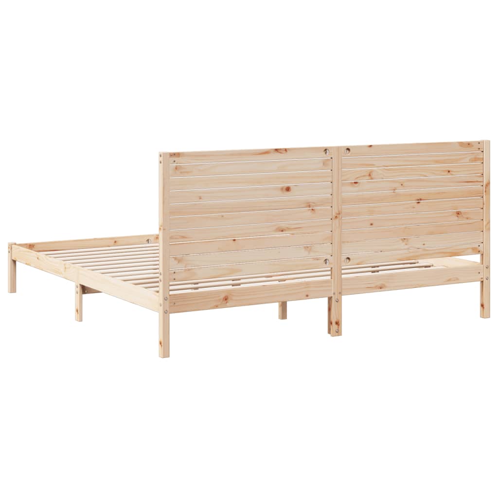 Bedframe extra lang zonder matras massief hout 180x220 cm is nu te koop bij PeponiXL, paradijselijk wonen!