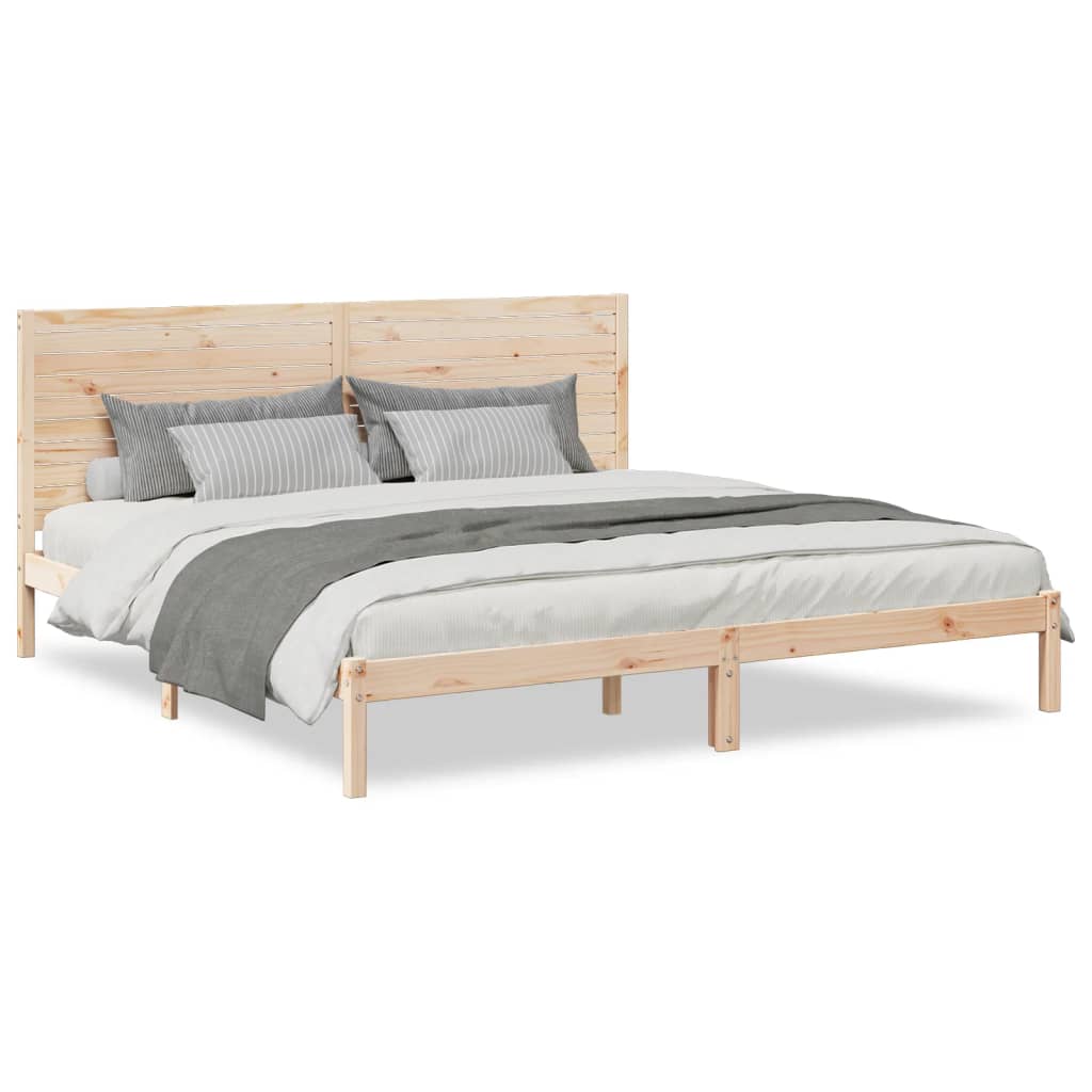 Bedframe extra lang zonder matras massief hout 200x220 cm is nu te koop bij PeponiXL, paradijselijk wonen!