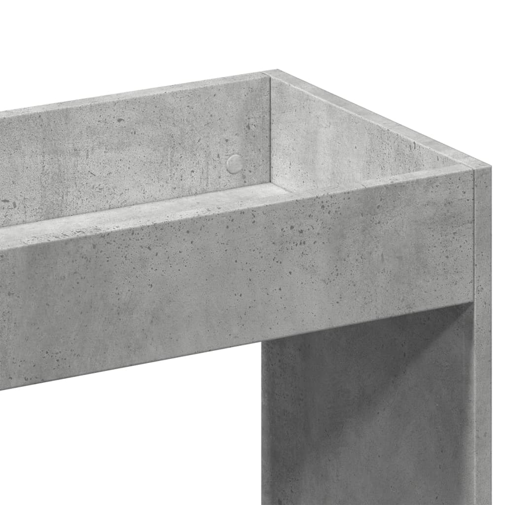 Hoge kast 63x33x180 cm bewerkt hout betongrijs is nu te koop bij PeponiXL, paradijselijk wonen!