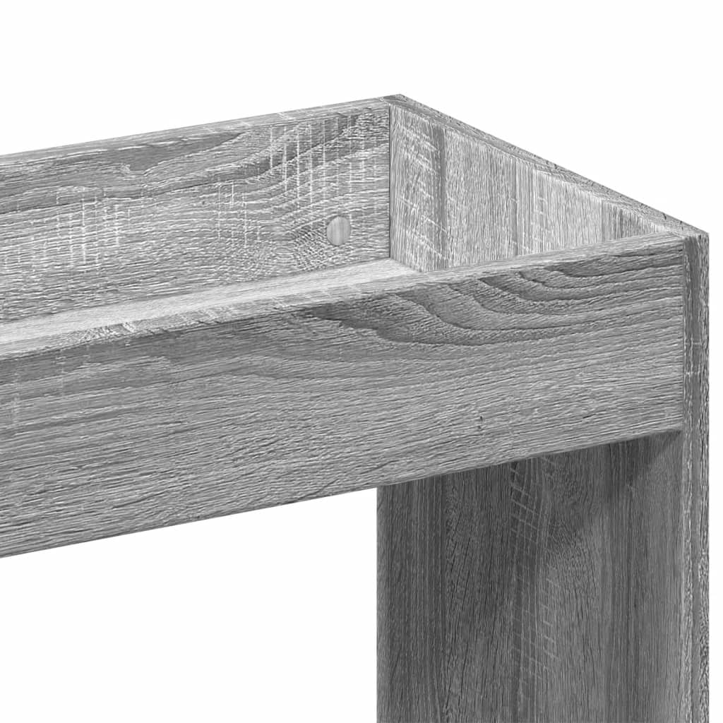 Hoge kast 92x33x180 cm bewerkt hout grijs sonoma eikenkleurig is nu te koop bij PeponiXL, paradijselijk wonen!