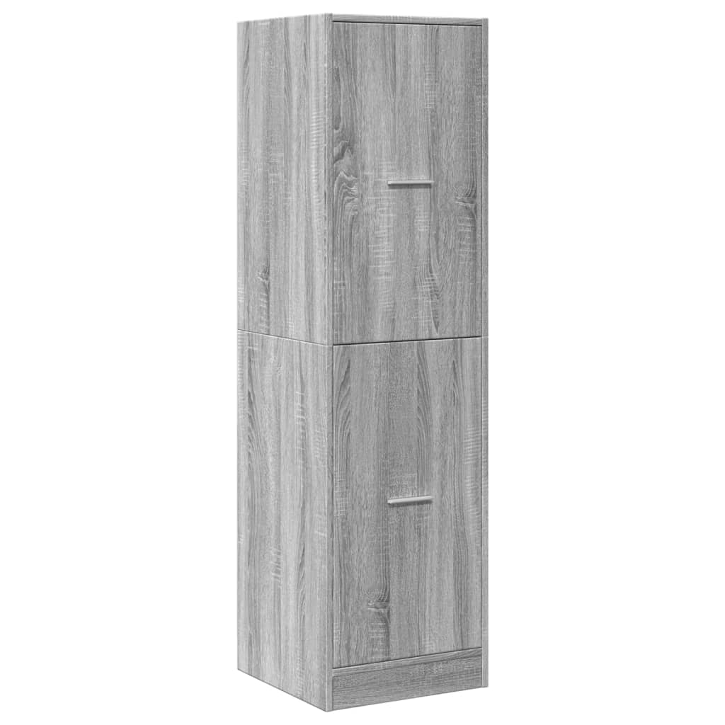 Apothekerskast 40x41x144,5 cm bewerkt hout grijs sonoma eiken is nu te koop bij PeponiXL, paradijselijk wonen!