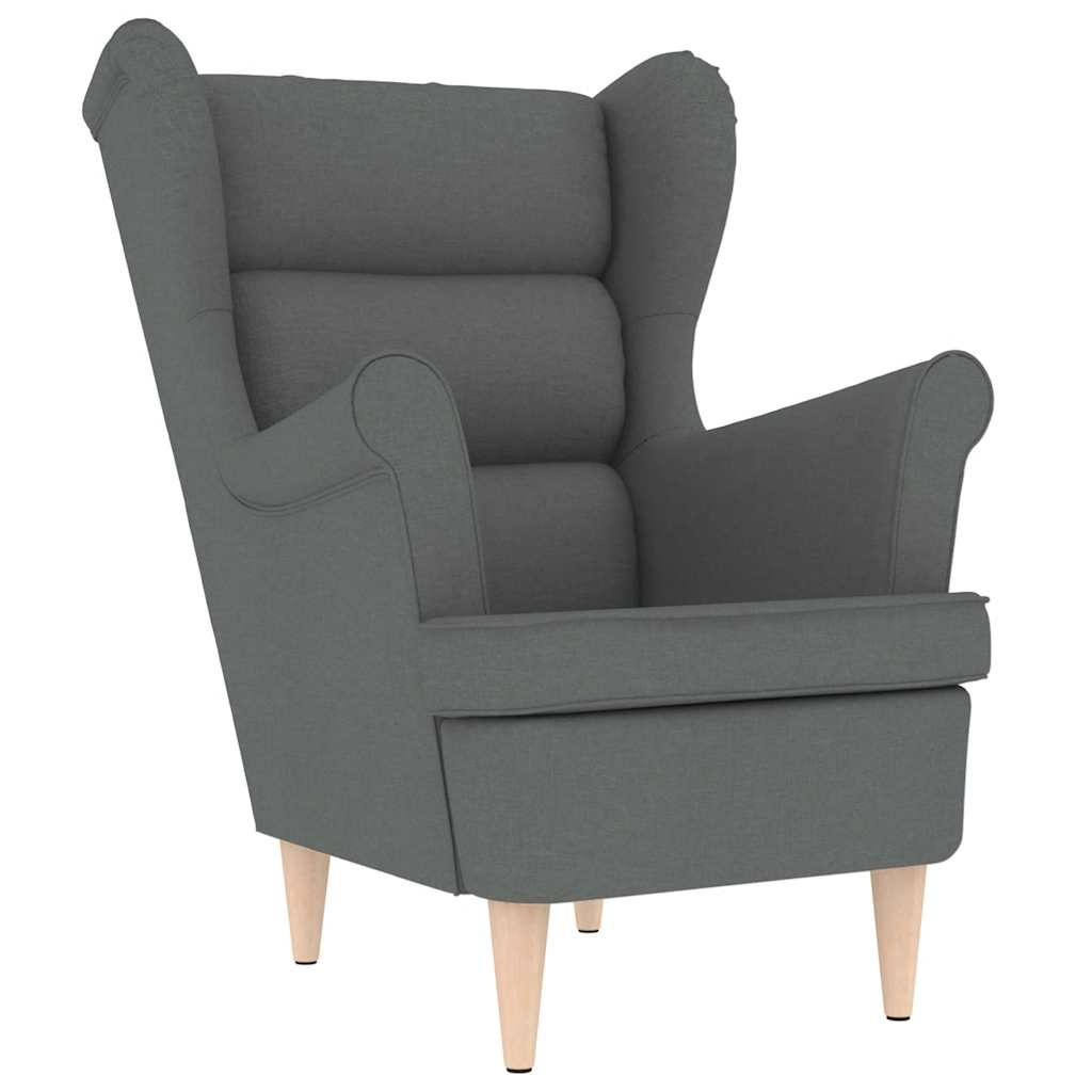 Fauteuil 74x84x100 cm stof donkergrijs is nu te koop bij PeponiXL, paradijselijk wonen!