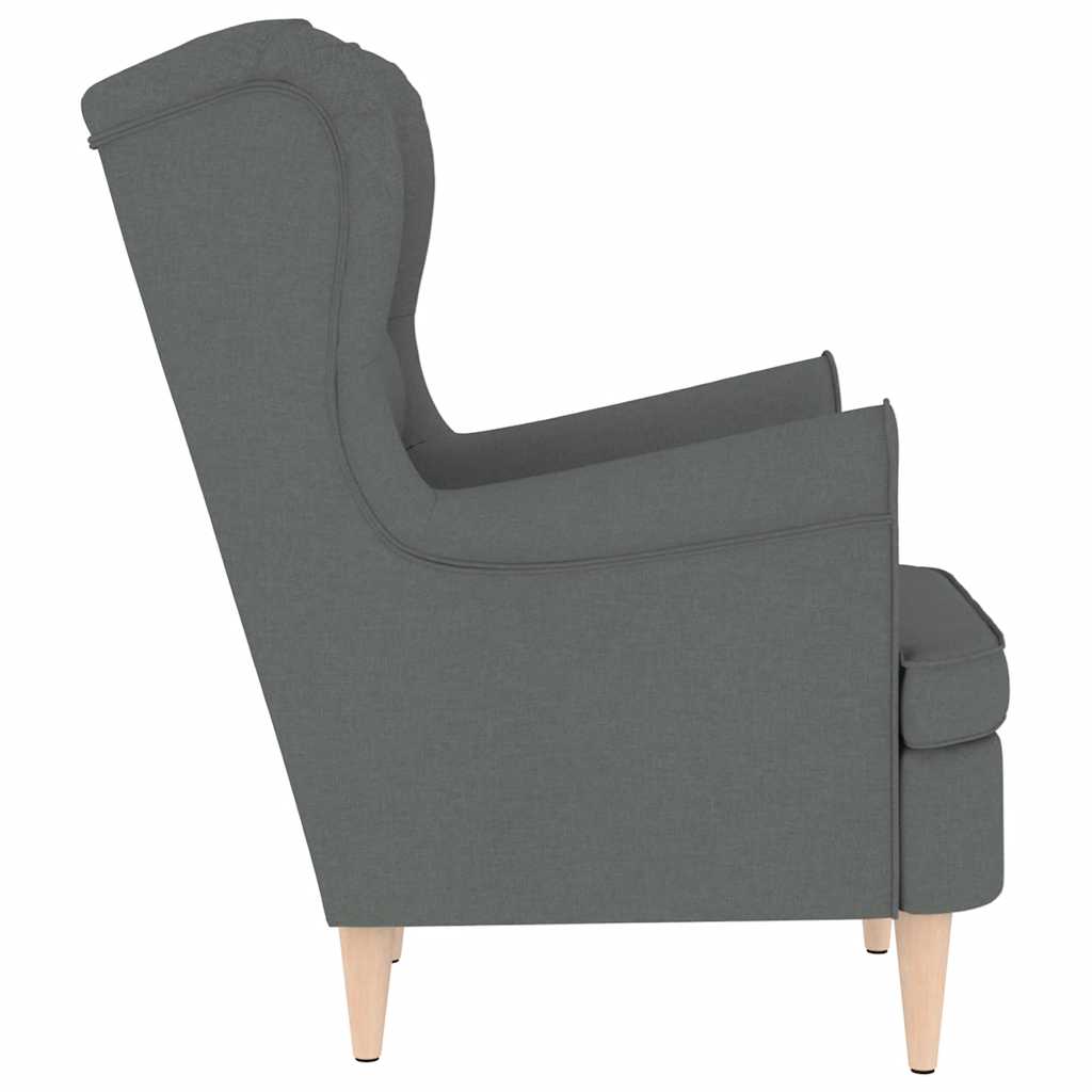 Fauteuil 74x84x100 cm stof donkergrijs is nu te koop bij PeponiXL, paradijselijk wonen!