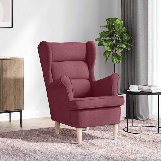 Fauteuil 74x84x100 cm stof wijnrood is nu te koop bij PeponiXL, paradijselijk wonen!