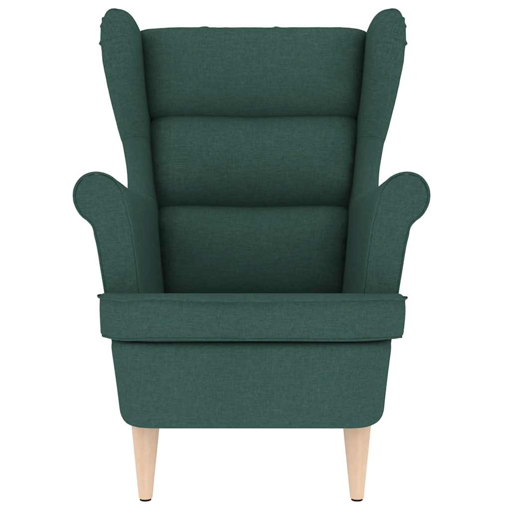 Fauteuil 74x84x100 cm stof donkergroen is nu te koop bij PeponiXL, paradijselijk wonen!