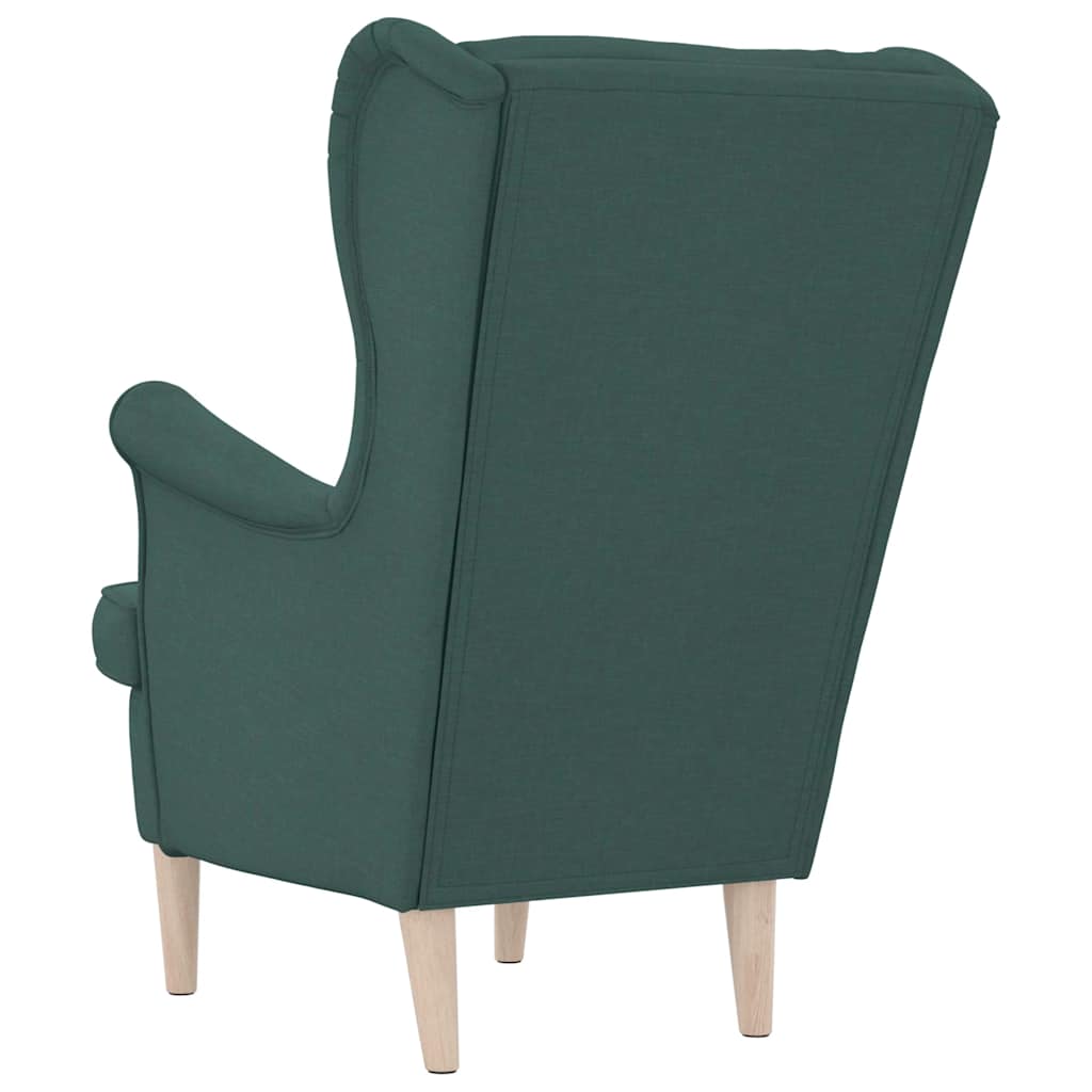 Fauteuil 74x84x100 cm stof donkergroen is nu te koop bij PeponiXL, paradijselijk wonen!
