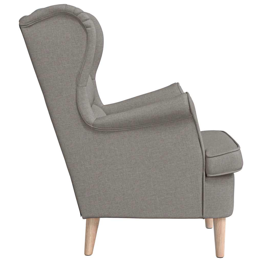Fauteuil 74x84x100 cm stof taupe is nu te koop bij PeponiXL, paradijselijk wonen!