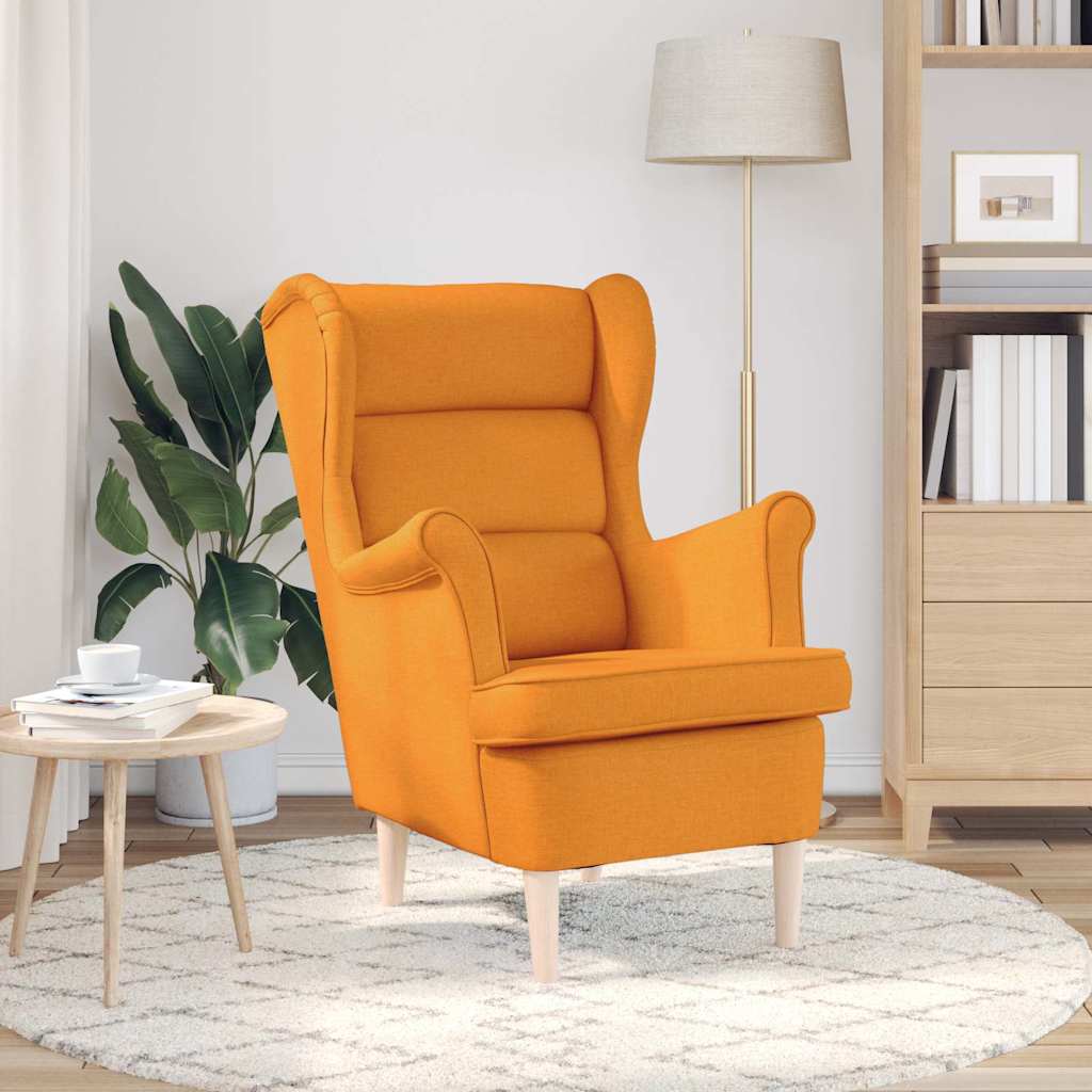 Fauteuil 74x84x100 cm stof donkergeel is nu te koop bij PeponiXL, paradijselijk wonen!