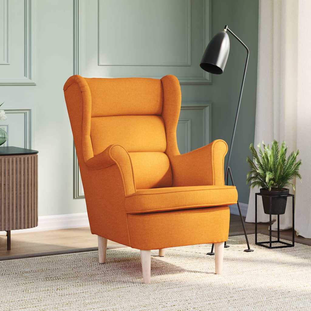 Fauteuil 74x84x100 cm stof donkergeel is nu te koop bij PeponiXL, paradijselijk wonen!