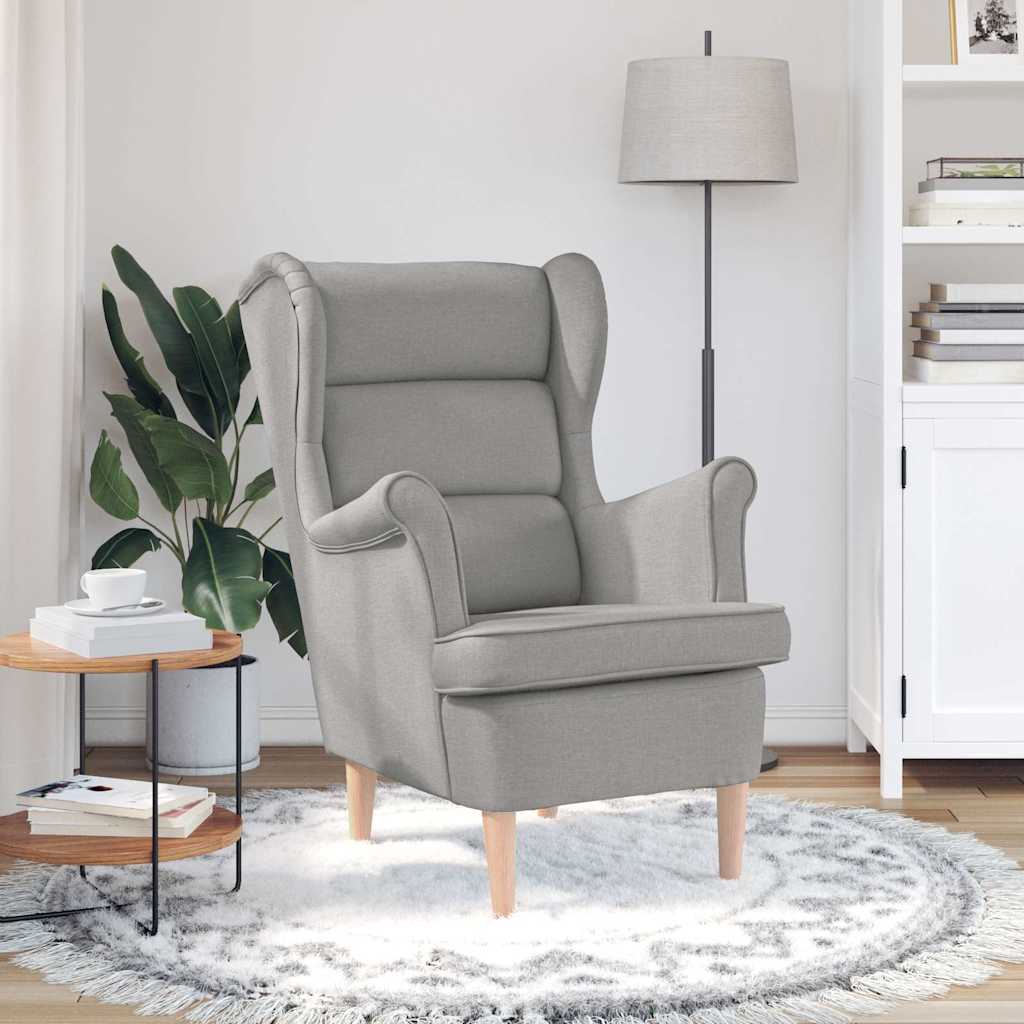 Fauteuil 74x84x100 cm stof wolkengrijs is nu te koop bij PeponiXL, paradijselijk wonen!