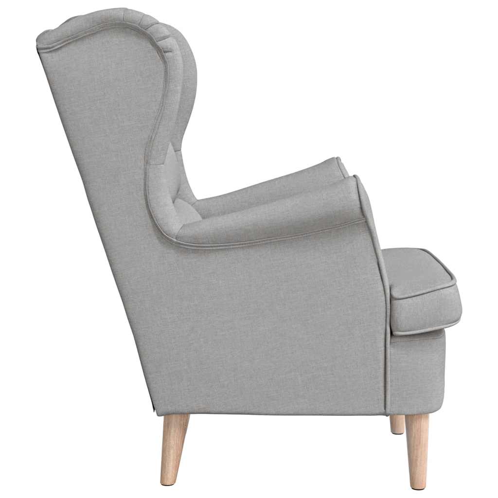 Fauteuil 74x84x100 cm stof wolkengrijs is nu te koop bij PeponiXL, paradijselijk wonen!