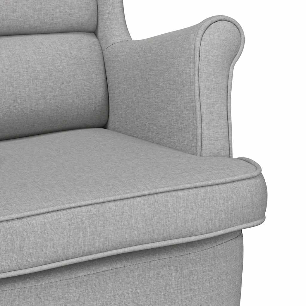 Fauteuil 74x84x100 cm stof wolkengrijs is nu te koop bij PeponiXL, paradijselijk wonen!