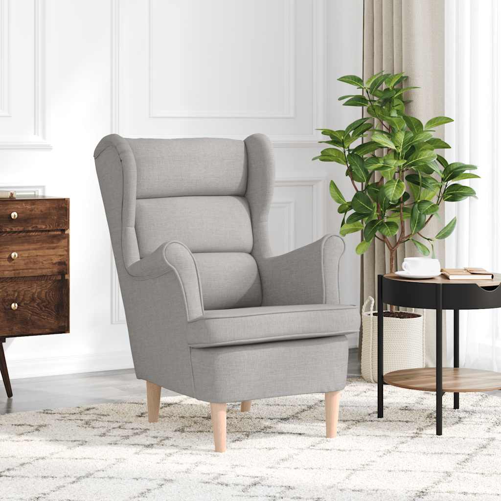 Fauteuil 74x84x100 cm stof wolkengrijs is nu te koop bij PeponiXL, paradijselijk wonen!