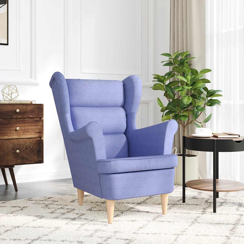 Fauteuil 74x84x100 cm stof jeansblauw is nu te koop bij PeponiXL, paradijselijk wonen!