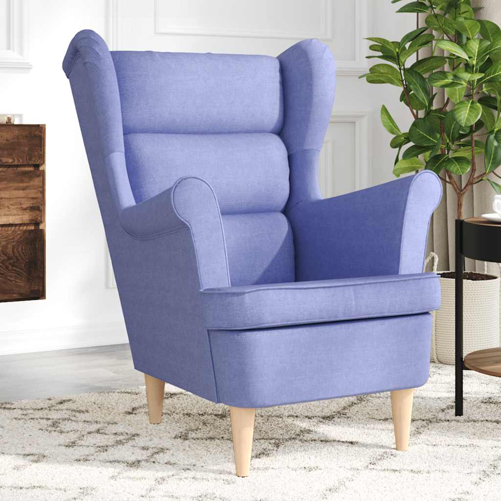 Fauteuil 74x84x100 cm stof jeansblauw is nu te koop bij PeponiXL, paradijselijk wonen!