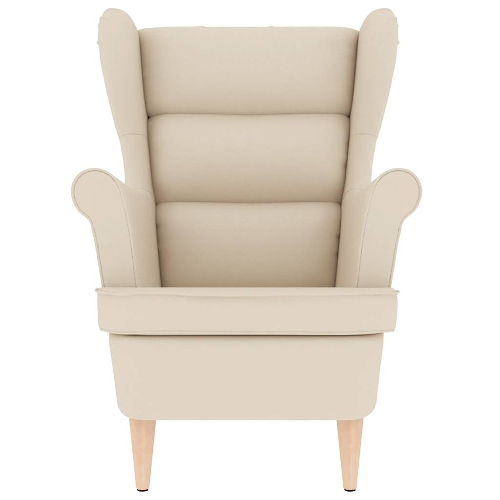 Fauteuil 74x84x100 cm linnen wit is nu te koop bij PeponiXL, paradijselijk wonen!