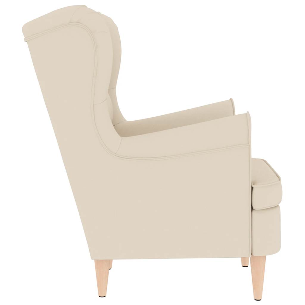 Fauteuil 74x84x100 cm linnen wit is nu te koop bij PeponiXL, paradijselijk wonen!
