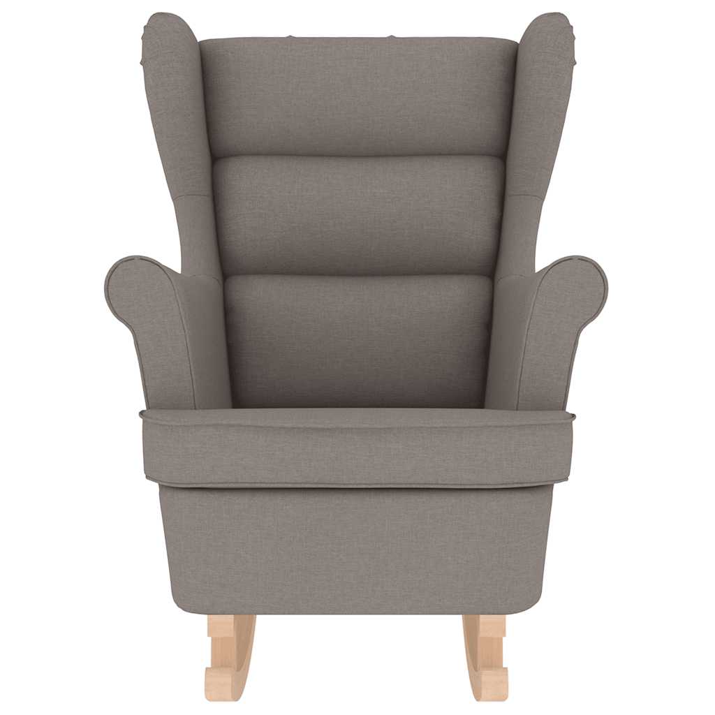 Schommelstoel 74x90x102 cm stof taupe is nu te koop bij PeponiXL, paradijselijk wonen!