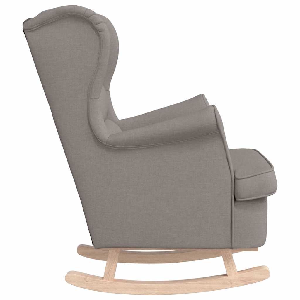 Schommelstoel 74x90x102 cm stof taupe is nu te koop bij PeponiXL, paradijselijk wonen!