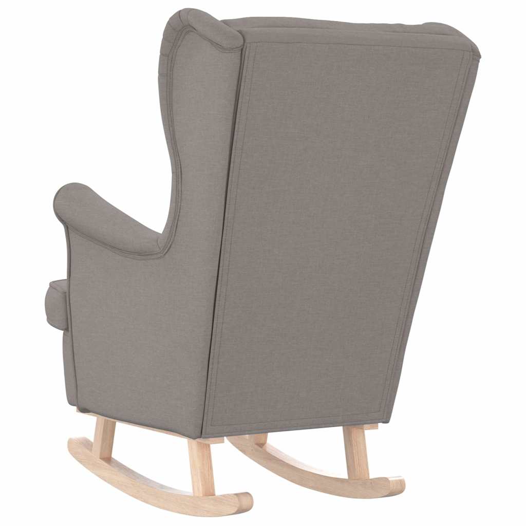 Schommelstoel 74x90x102 cm stof taupe is nu te koop bij PeponiXL, paradijselijk wonen!