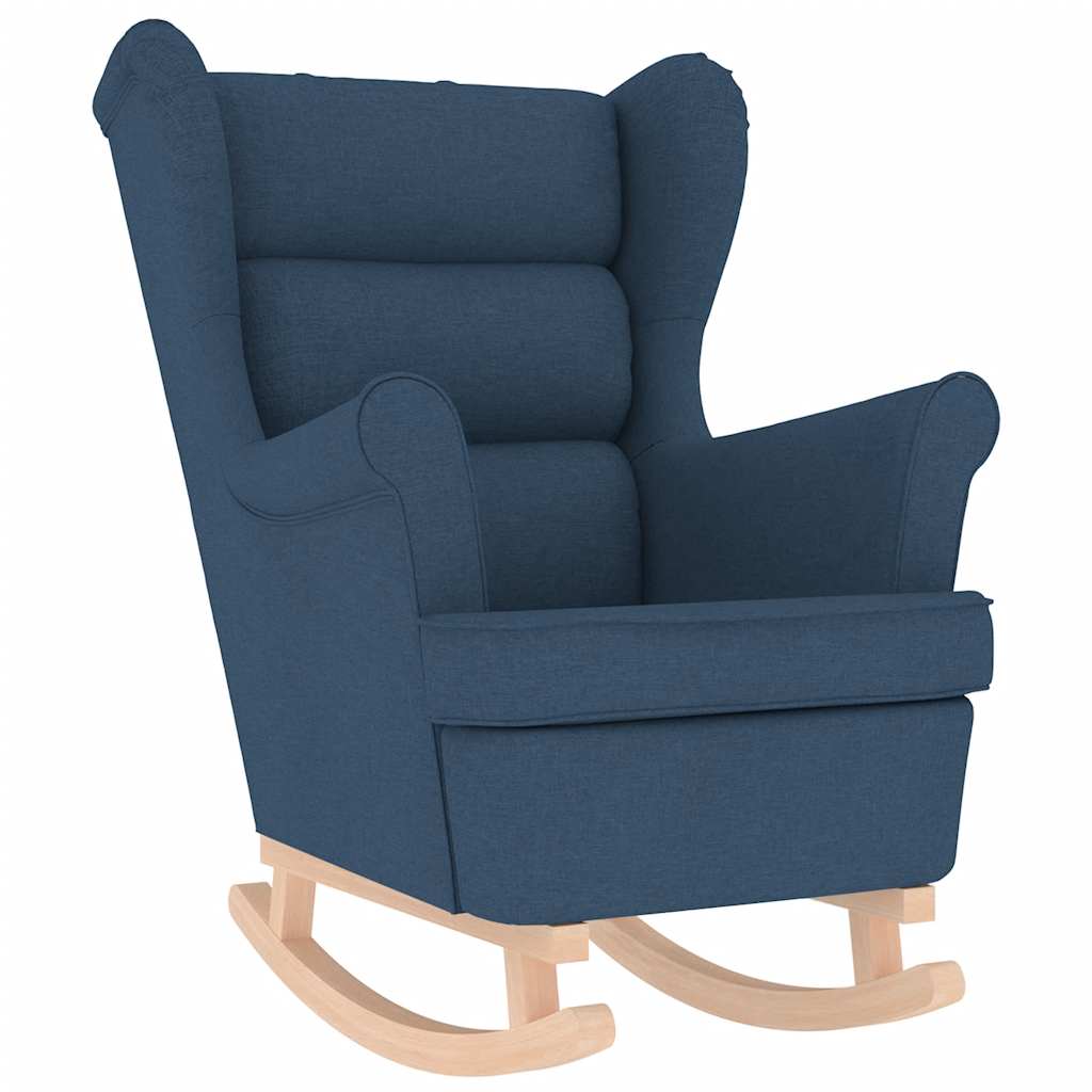 Schommelstoel 74x90x102 cm stof blauw is nu te koop bij PeponiXL, paradijselijk wonen!