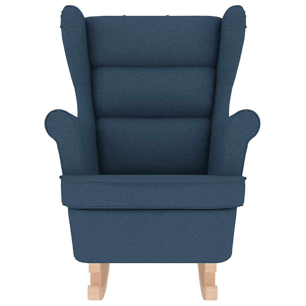 Schommelstoel 74x90x102 cm stof blauw is nu te koop bij PeponiXL, paradijselijk wonen!