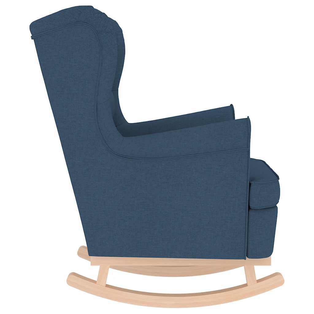 Schommelstoel 74x90x102 cm stof blauw is nu te koop bij PeponiXL, paradijselijk wonen!