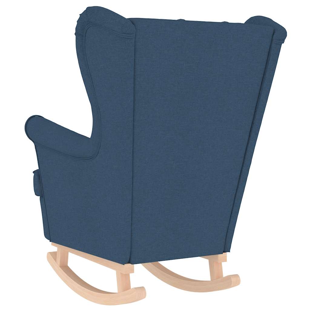 Schommelstoel 74x90x102 cm stof blauw is nu te koop bij PeponiXL, paradijselijk wonen!