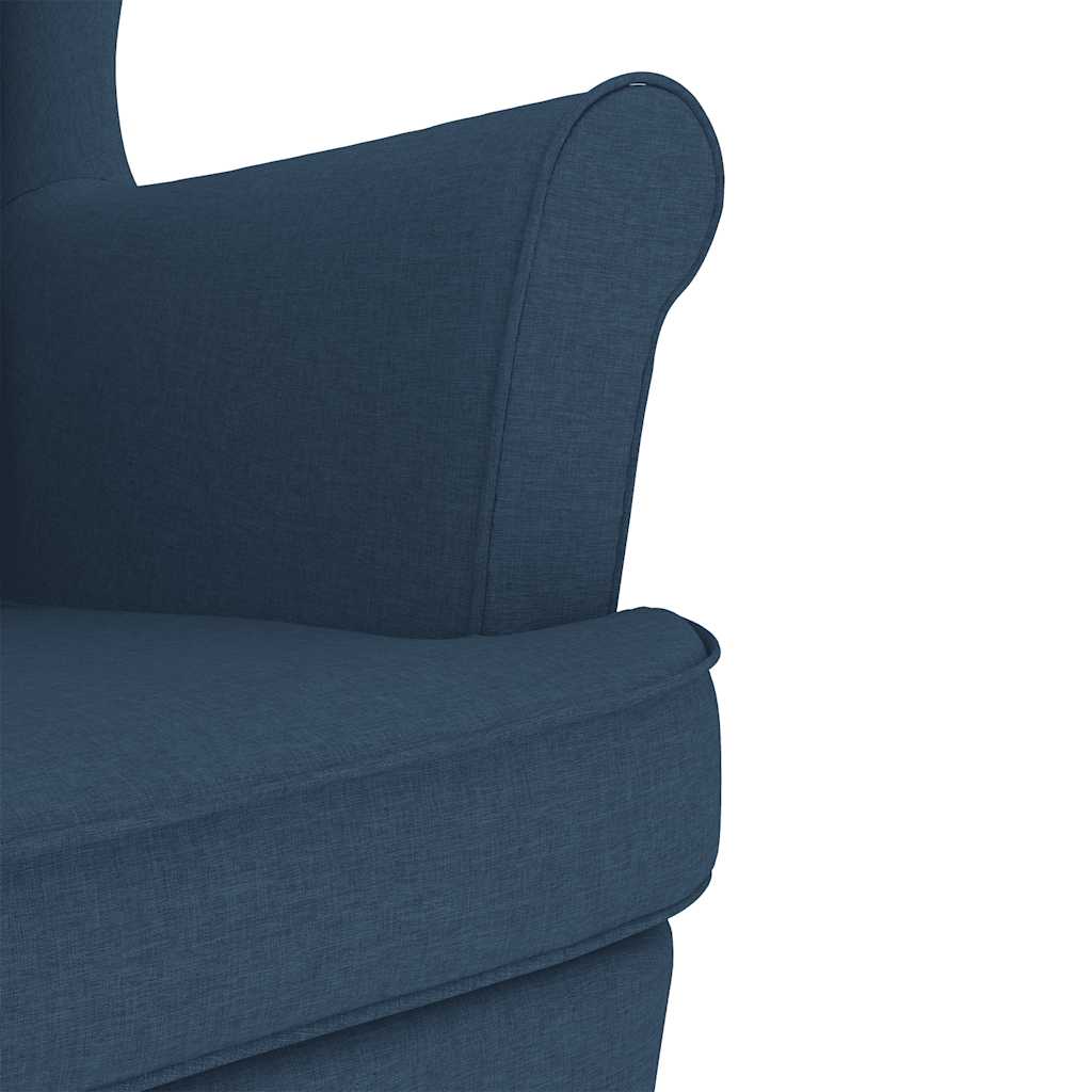 Schommelstoel 74x90x102 cm stof blauw is nu te koop bij PeponiXL, paradijselijk wonen!