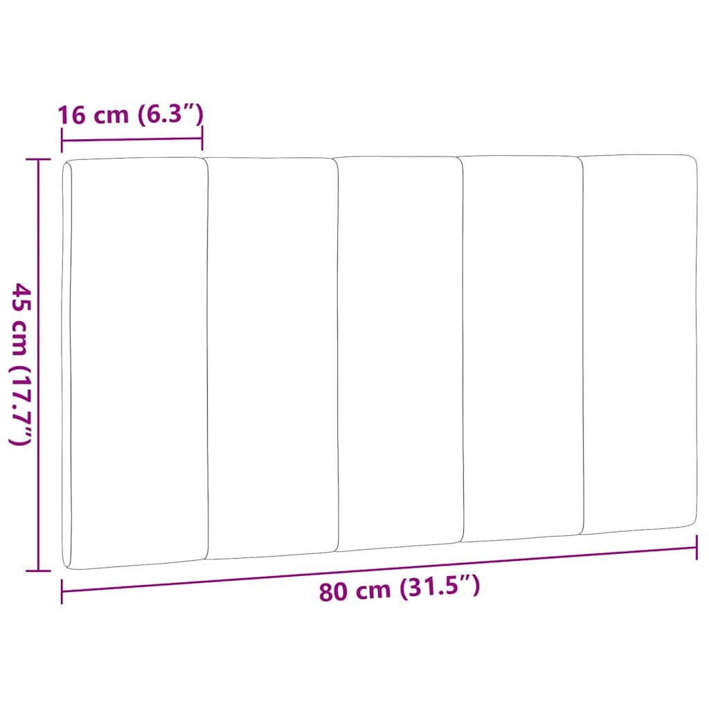 Hoofdbordkussen "Hanko" 80 cm stof lichtgrijs is nu te koop bij PeponiXL, paradijselijk wonen!