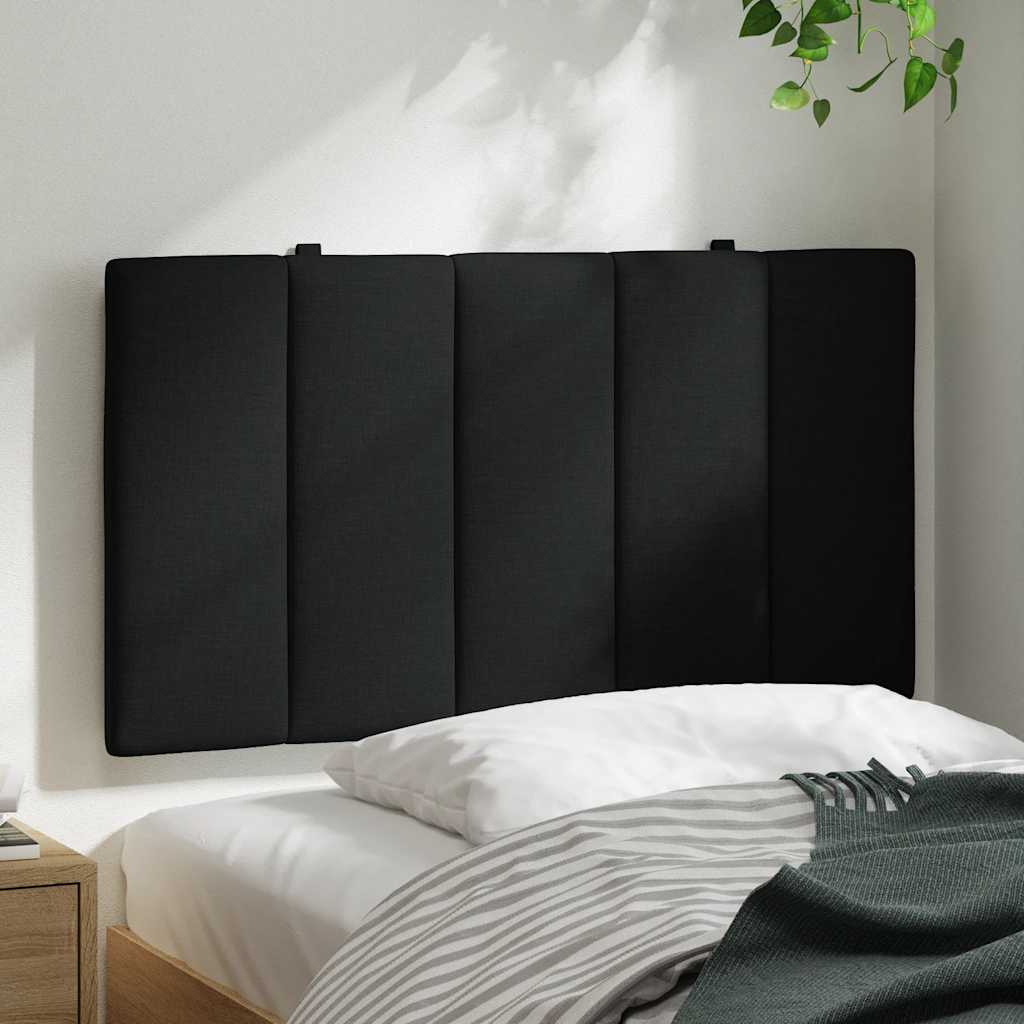 Hoofdbordkussen "Hanko" 80 cm stof zwart is nu te koop bij PeponiXL, paradijselijk wonen!