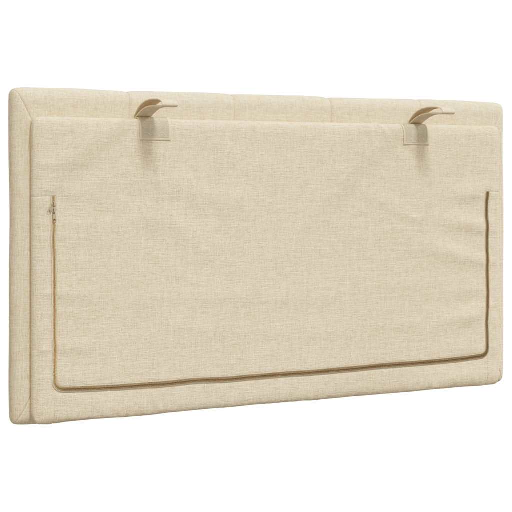 Hoofdbordkussen "Hanko" 80 cm stof crèmekleurig is nu te koop bij PeponiXL, paradijselijk wonen!