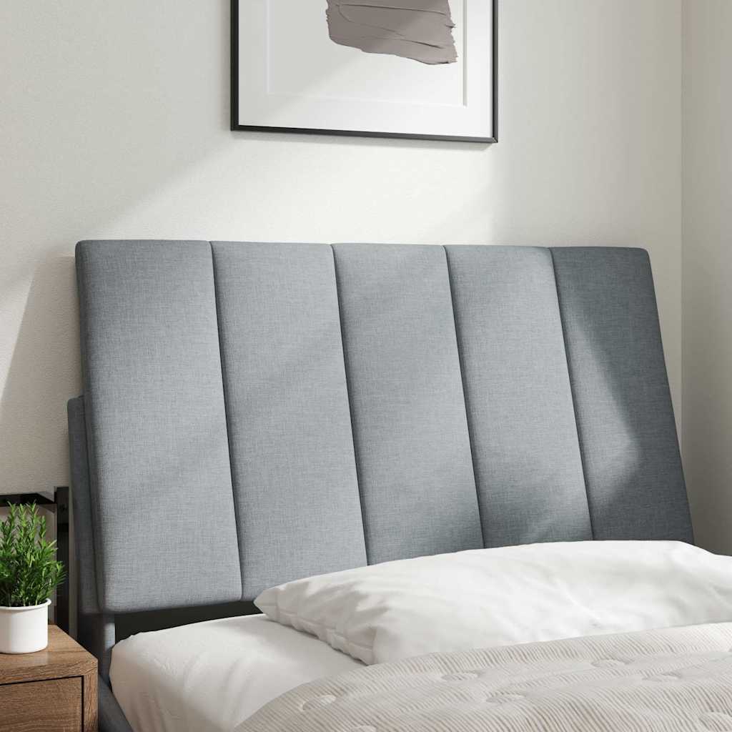 Hoofdbordkussen "Hanko" 90 cm stof lichtgrijs is nu te koop bij PeponiXL, paradijselijk wonen!