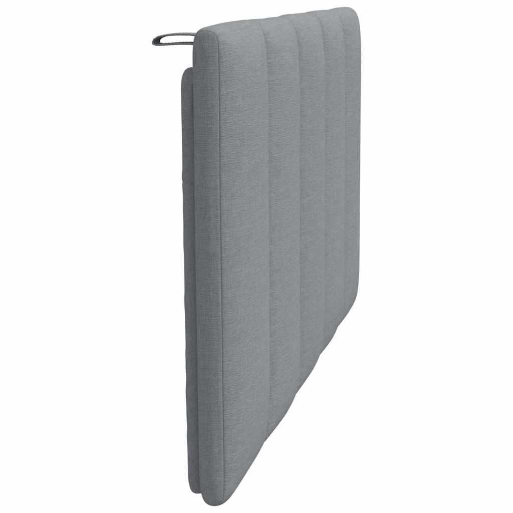 Hoofdbordkussen "Hanko" 90 cm stof lichtgrijs is nu te koop bij PeponiXL, paradijselijk wonen!