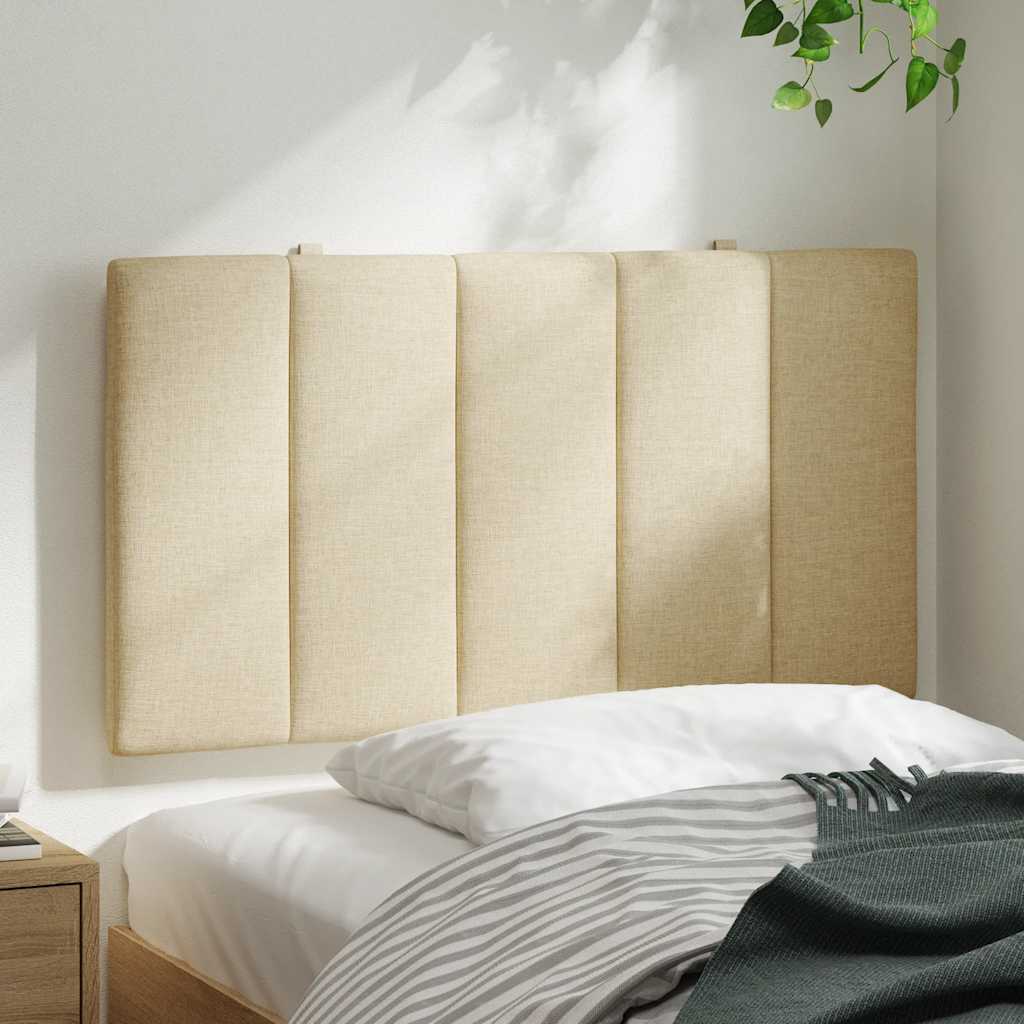Hoofdbordkussen "Hanko" 90 cm stof crèmekleurig is nu te koop bij PeponiXL, paradijselijk wonen!