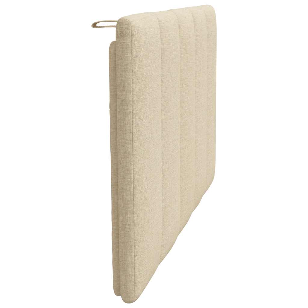 Hoofdbordkussen "Hanko" 90 cm stof crèmekleurig is nu te koop bij PeponiXL, paradijselijk wonen!