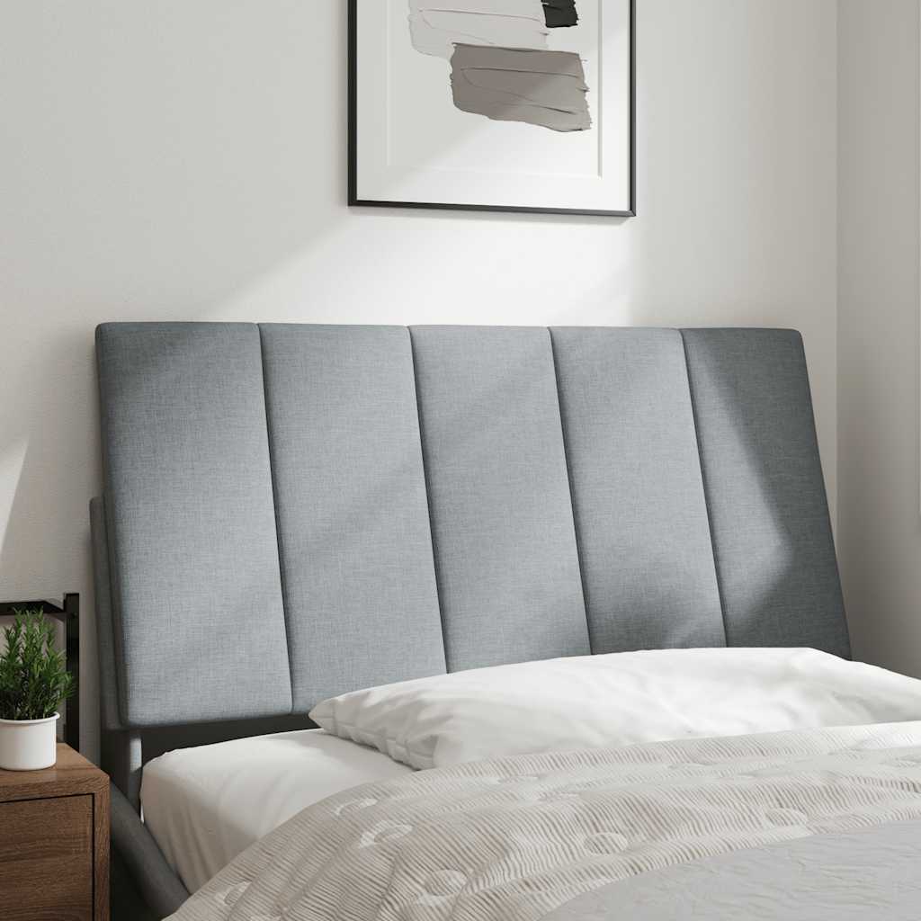 Hoofdbordkussen "Hanko" 100 cm stof lichtgrijs is nu te koop bij PeponiXL, paradijselijk wonen!