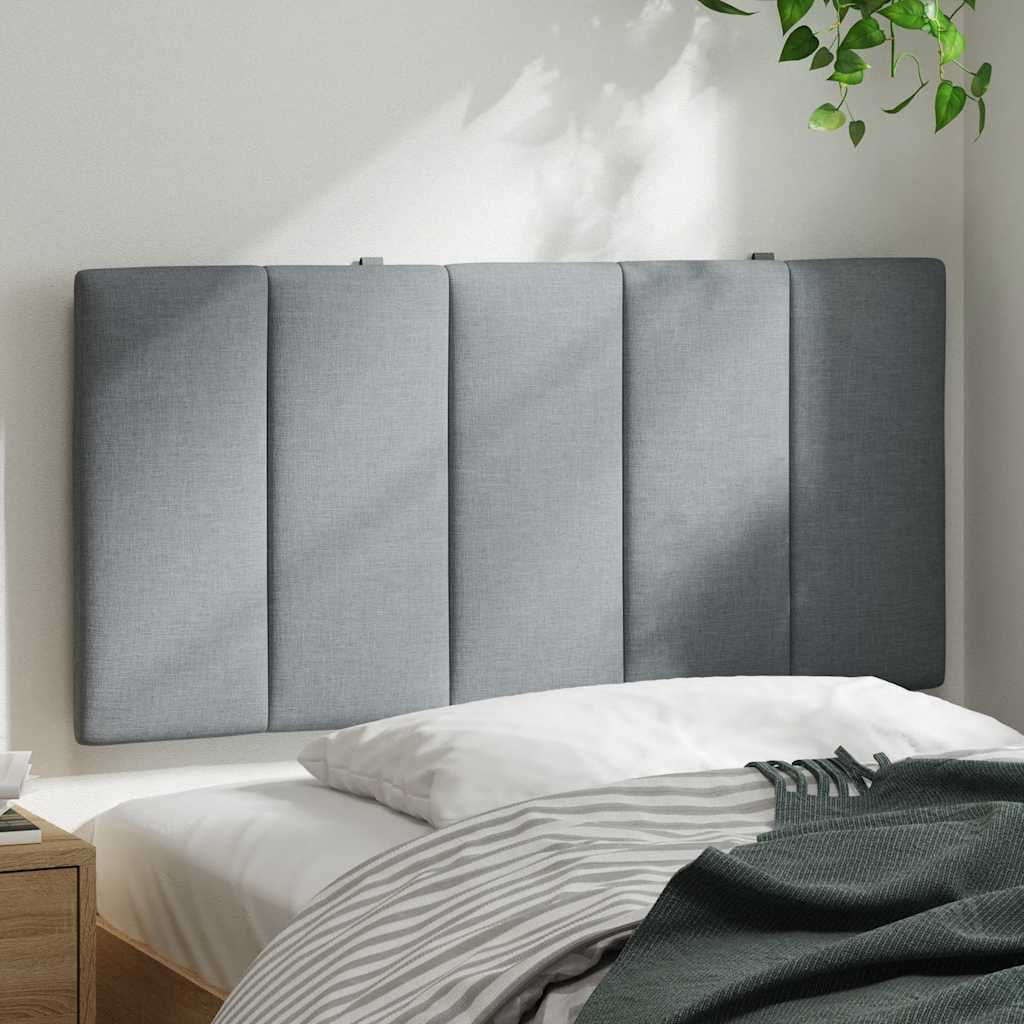 Hoofdbordkussen "Hanko" 100 cm stof lichtgrijs is nu te koop bij PeponiXL, paradijselijk wonen!