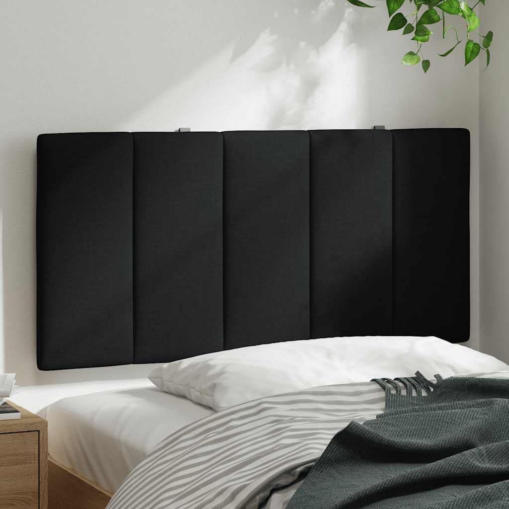 Hoofdbordkussen "Hanko" 100 cm stof zwart is nu te koop bij PeponiXL, paradijselijk wonen!
