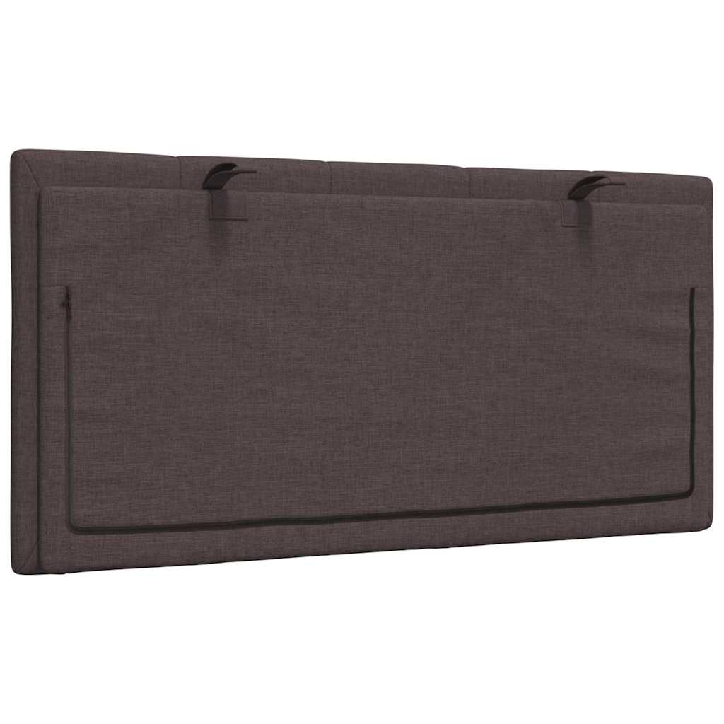 Hoofdbordkussen "Hanko" 100 cm stof donkerbruin is nu te koop bij PeponiXL, paradijselijk wonen!