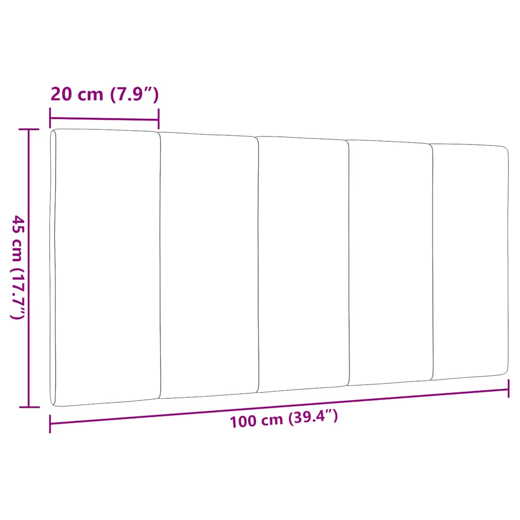 Hoofdbordkussen "Hanko" 100 cm stof donkerbruin is nu te koop bij PeponiXL, paradijselijk wonen!