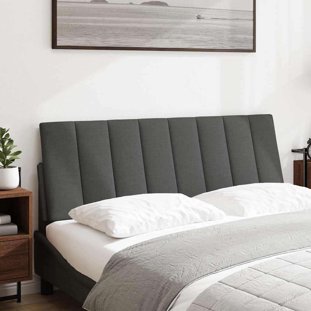 Hoofdbordkussen "Hanko" 120 cm stof grijs is nu te koop bij PeponiXL, paradijselijk wonen!